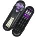 Professional 20g Soft Tip Darts Set in Hard Case | 3 Black Coated Barrels, Aluminum Shaft | Purple | For Recreation & Game Rooms - Buy Online on GoSupps.com