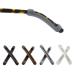 Cretty-Meet 4 Pairs Eyeglasses Temple Tips Sleeve Retainer Soft Silicone Anti-Slip Elastic Comfort Glasses Retainers for Sunglasses and Glasses Eyewear (Black Clear Grey Brown)