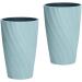 Cabilock 2pcs Portable Toothbrush Cup Set - Light Blue Travel Gargle Cup & Holder for Home & Travel | International Shipping Available - Buy Online on GoSupps.com