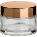 Gouveo 12er Set Crematecta 15ml Glass Cream Jars - Gold Screw Cover Empty Mini Cosmetic Pots for Travel & Refilling - Set of 12 - Buy Online on GoSupps.com