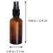 Frcolor 50ml Brown Spray Bottle with Refill - Fine Fog Atomizer for Essential Perfume Oil | International Shipping - Buy Online on GoSupps.com