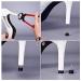 6 Pairs Black U Shaped High Heel Tips Replacement Stiletto Shoe Repair Caps for Women - 8mm x 8mm Thin Pin-2.4mm - Buy Online on GoSupps.com