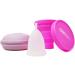 Sileu Travel Pack: Menstrual Cup Model Rose - Size S Transparent Flexible - Includes Pink Case & Folding Stylizer - Buy Online on GoSupps.com