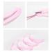 FRCOLOR 5sets Reusable Eyebrow Card Handheld Eyebrow Grooming Template For Women Girls Easy To Use Create Natural Thick Eyebrows Pink
