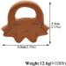 Wendysun 10pcs Cartoon Wood Teether Baby Teething Nursing Toy - Animal Cookies Shape, Natural Beech Teether for DIY Pendant - Buy Online on GoSupps.com