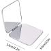 Folding Makeup Mirror Portable Stainless Steel Cosmetic Mirror Double Sided Pocket Mirror Square Hand Pocket Makeup Mirror - Buy Online on GoSupps.com
