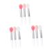 FRCOLOR 9pcs Silicone Lip Brush Lipstick Applicator Silicone Makeup Brush Silicone Applicator Brush Bulk Makeup Lip Brush Silicone Basting Brush Lipstick Brush Lip Balm Cosmetic Silicone 5.1x0.8cm Assorted Color
