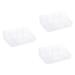 3pcs Box for Blusher Display Transparent Pressed Eye Desktop Lipsticks Storage Cosmetics Organizer As Shownx3pcs mediumx3pcs