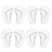 4 Pairs Gel Arch Support Cushions Pads Orthotic Flat Feet Insoles Orthopedic Silicone Arch Support Insoles Cushion Plantar Fasciitis Arch Pain Relief High Heel Inserts Reusable Arch Cushion for Women