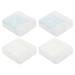 Heallily 4 pieces colored contact lenses container for contact lenses glasses case contact eye contact case contact lens holder care containers for eye lenses ABS travel invisible box