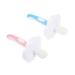Skisuno 2 sentences toothbrush silicone brush bite toys for babies massage tooth cleaning agent -fingerbrush baby massage toy cleaner accessories pebbles care child 1 piece (1 Pack) pink