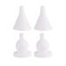 Watolt Nasal Aspirator Replacement Tips for Electric Baby Nasal Aspirator - 2 Sets/4 Pieces of White Reusable Tips