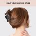 Kitsch Recycled Plastic Jumbo Claw Clips - Large Hair Clips for Women | Thick Hair Jaw Clips in Tortoise & Black (2pc Set) - Buy Online on GoSupps.com