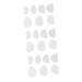 COHEALI 21 Pcs Epoxy Resin Silicone Molds Diy Epoxy Mold Diy Mold Pendant Accessories Tag Whitex3pcs 8X9CMx3pcs