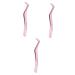 FRCOLOR 3pcs Eyelash Tweezers with Comb Lash Separator Tool Ergonomic Lash Tweezer Lash Applicator Makeup Mascara M Lash Tweezers Stainless Steel Major Auxiliary