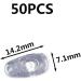 Froiny 50 Pairs Oval Silicone Nose Pads for Glasses | Anti-Slip Accessories for Frameless Glasses - International Shipping Available - Buy Online on GoSupps.com