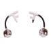 Heyona glasses repair set nose pads 1 pair of silver metal-plug-in-glass-nose pad-arm-arm-compatible glass pad-arm holder glasses repair set