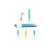 TalkTools Sensi (Ocean Blue) Sensory Integration Kit with 5 Sensory Oral Motor Tips and Storage Pouch