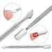 Stainless Steel Dual Head Nail Gel Polish Remover Tool and Cuticle Pusher - 1pcs - Buy Online on GoSupps.com