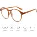 Newada Oval Retro Reading Glasses - Stylish Blue Light Blocking +0.50 Tortoiseshell | Ultra-Light Glare-Free HD Mirror - Buy Online on GoSupps.com