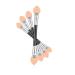 Beavorty 50pcs Eye Makeup Applicators Eyebrow Applicators Eyeshadow Applicator Eye Shadow Stick Miss Eyeliner