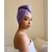 Radiant Queen Cotton Hair Towel - Purple | 100% Cotton Double Layer Material | Adjustable Size for Short, Medium, Long Hair | Anti-Frizz - Buy Online on GoSupps.com