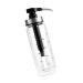 GOOHOCHY Kitchen Cabinet Syrup Pump Bottle Kitchen Cruet Honey Bottle Syrup Server Holder Glass Vinegar Bottle Olive Oil Dispenser Clear Soap Dispenser Stainless Steel Canola Oil 22.5x6x6cm Black