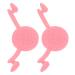 Ipetboom Lot de 2 Appareils d'Entra nement au Sourire en Silicone Rose Correcteurs Ajustables des Muscles du Visage L vres Outils d'Exercice pour Fossettes et Soin Domicile