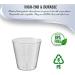Kaya 1 oz. Clear Plastic Shot Glasses - Pack of 50 | Round Design - Buy Online on GoSupps.com