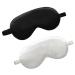 2 Pcs Imitation Silk Sleep Masks Soft Eye Masks Night Sleeping Mask Comfortable Eye Cover Nap Meditation Blindfold Travel Eye Shades for Women Men Black and White