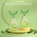 Pampoo Kids Avocado U-Shaped Toothbrush | Silicone Manual Toothbrush for 2-7 Years - Buy Online on GoSupps.com