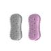 Double-Sided Silicone Body Scrubber Brush - Deep Cleansing Exfoliator for Men, Women & Kids - Gray - Buy Online on GoSupps.com
