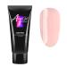 30 ml poly-nail gel assembly gel nail extension uv led nail art artificial nails gel polish for nail art French art design beginner diy (nude pink) clear