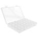 Buy EVSCAN 28-Slot Transparent Plastic Organizer Box - Sustainable Storage for Earrings Neck Chains & Medication - Buy Online on GoSupps.com