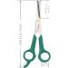 Chi-buy Pet Grooming Scissors for Dogs and Cats with Safe Round Tips Stainless Steel Dog Eye Cutting Scissors Home Professional Pets Grooming Tool (Green) - Buy Online on GoSupps.com