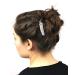 Lux Accessories Pave Crystal Leaf Branch Bridal Hair Comb - Perfect for Bride or Bridesmaid - Buy Online on GoSupps.com