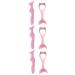 FRCOLOR 6 Pcs Eyeliner Tuile Molds Silicone Mascara Eyelash Comb Applicator Girl Supplies Third Gear Smoky