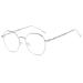 Metal Frame Retro Glass Frame Flat Mirror Decorative Glasses Classic Round Frame Glasses Clear Lens Glasses Color 4