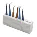 Slits tweezers plastic marble white tweezers Stander eyelash extension tweezers Tool eyelash tweezers storage holder (tweezers not included)