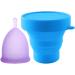 CROING Men's Menstruationstasse - 2 Pieces Purple Menstrual Cup for Comfortable Period Care - Buy Online on GoSupps.com