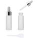 Enslz 5ml Mini Milk Glass Drip Bottles for Essential Oils - Reusable & Refillable with Metal Screw Cap - Pack of 15 - Perfect for Nose Oil | International Shipping - Buy Online on GoSupps.com