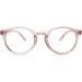 Koosufa Anti Blue Light Reading Glasses - Stylish Spring Hinge Design for Men & Women | Round Anti-Fatigue Glasses | Available in Multiple Strengths (1.0 - 4.0) | Transparent Pink 2.25x - Buy Online on GoSupps.com