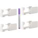 4 Pcs Disposable Sterile Ear Piercing Gun Unit Tool with Ear Stud Asepsis Pierce Kit
