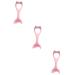 Angoily 3pcs Eyeliner Auxiliary Artifact Eyelash Brush Silicone Makeup Brush Women Make up Tools Miss 15X4.5CMx3pcs Pinkx3pcs