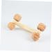 Lurrose Wooden Massage Roller - Back & Facial Massage Device for Deep Tissue Relief | Handwick Foot & Arm Roller 17x6.8cm - Buy Online on GoSupps.com