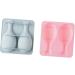 HOMSFOU 4 Pcs Silicone Molds Fondant Molds De para Gelatinas Silicone Cake Mold Silicone Baking Mold DIY Baking Molds Complementary Food Drumstick Pinkx2pcs 15.8*14.9 CMx2pcs - Buy Online on GoSupps.com