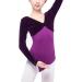 Libaobaoyo Long Sleeve Velvet Ballet Leotard for Girls - 4-5 Years (Purple) - Buy Online on GoSupps.com