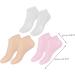 Healeved 3 Pairs Moisturizing Socks Non Socks Spa Socks Foot Socks Moisturizing Overnight Moisturizer Socks Foot Care Gel Socks for Dry Cracked Feet Women Foot Mask Sole of Foot Lotion Sebs - Buy Online on GoSupps.com