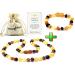 RAW Baltic Amber Necklace and Amber Bracelet - Natural Amber from Baltic Region  Genuine Amber (13in. and 5.5in.)