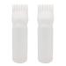 2 Pieces Root Comb Applicator Bottle Hair Coloring Dye Bottle Scalp Treament Essential Salon Hair Cleansing Bottle With Graduated Scale, White